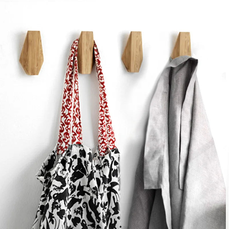 ZenHook Wooden Japanese-Inspired Solid Wall Hanger for Aesthetic Organization