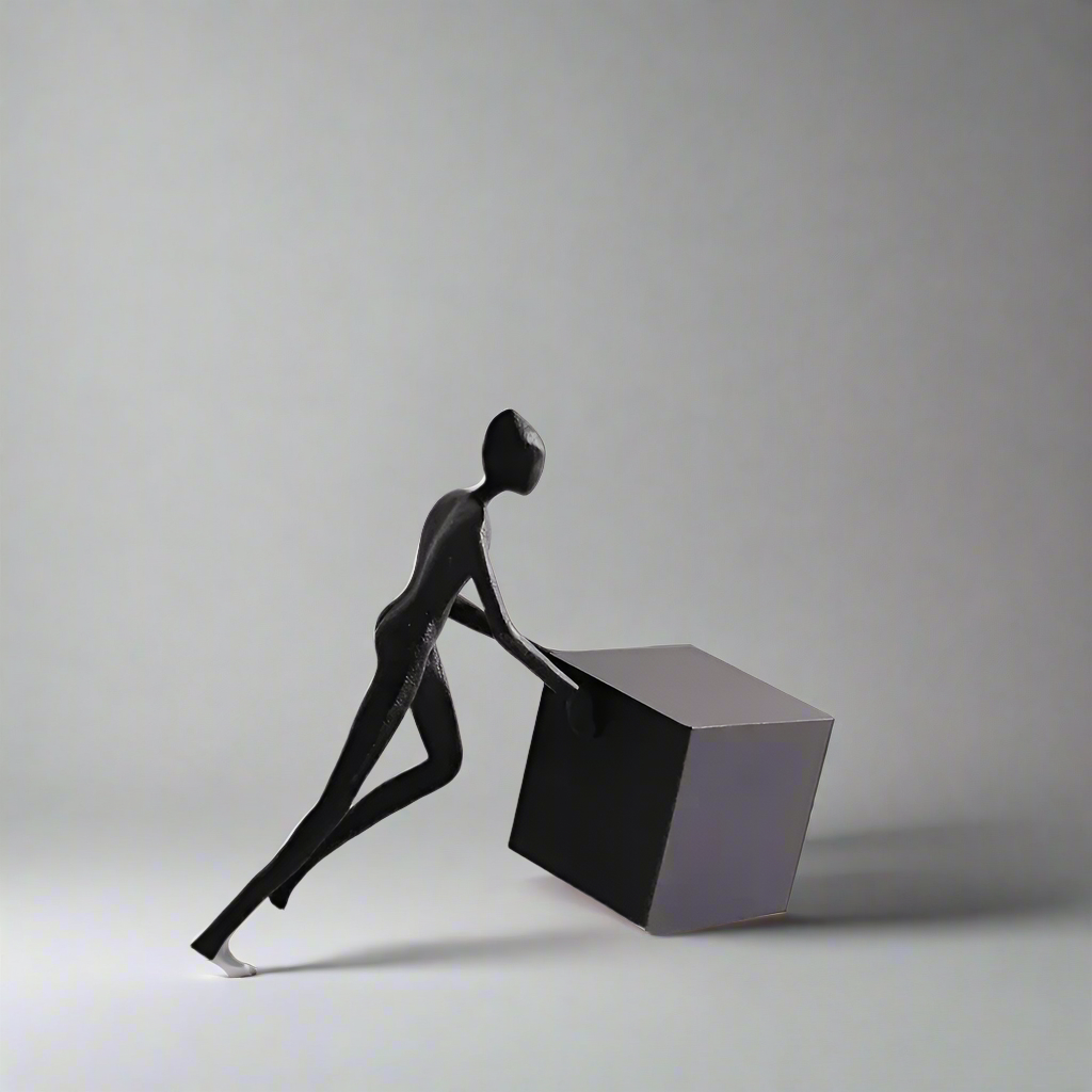 MetroMovers Sleek Monochrome Figurines Capturing Embodying Movement