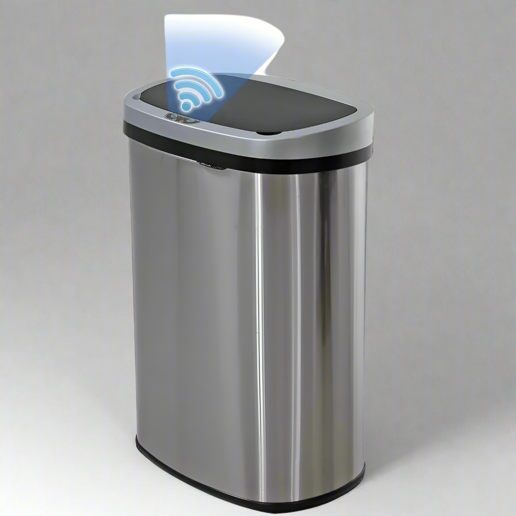 TouchFree-Tidy 13 Gallon Sensor-Activated Touchless Stainless Steel Bin