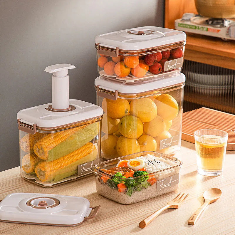 CulinaryTimeCapsule Vacuum-Sealed Food Organizers with Date Tracking and Moisture Management