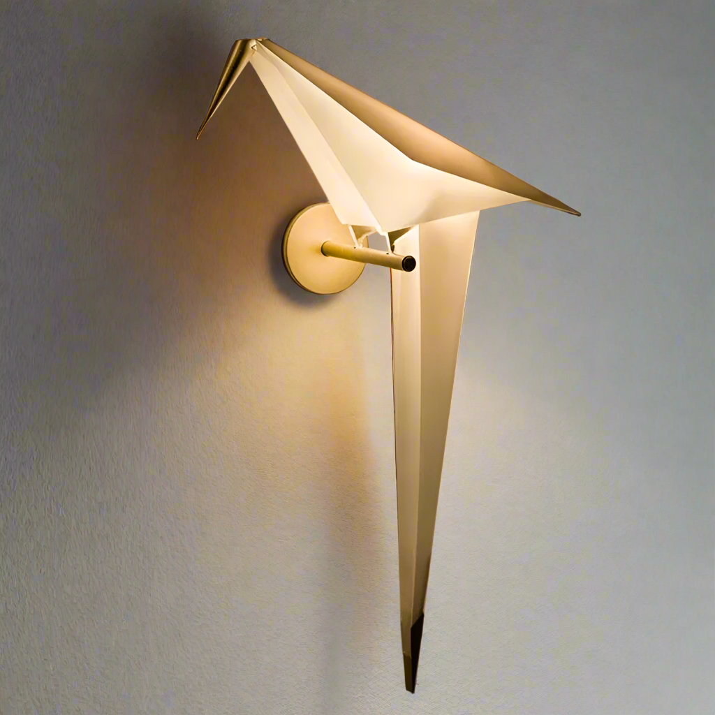 FeatherBeam Creative Avian-Inspired LED Wall Sconce for Modern Interiors