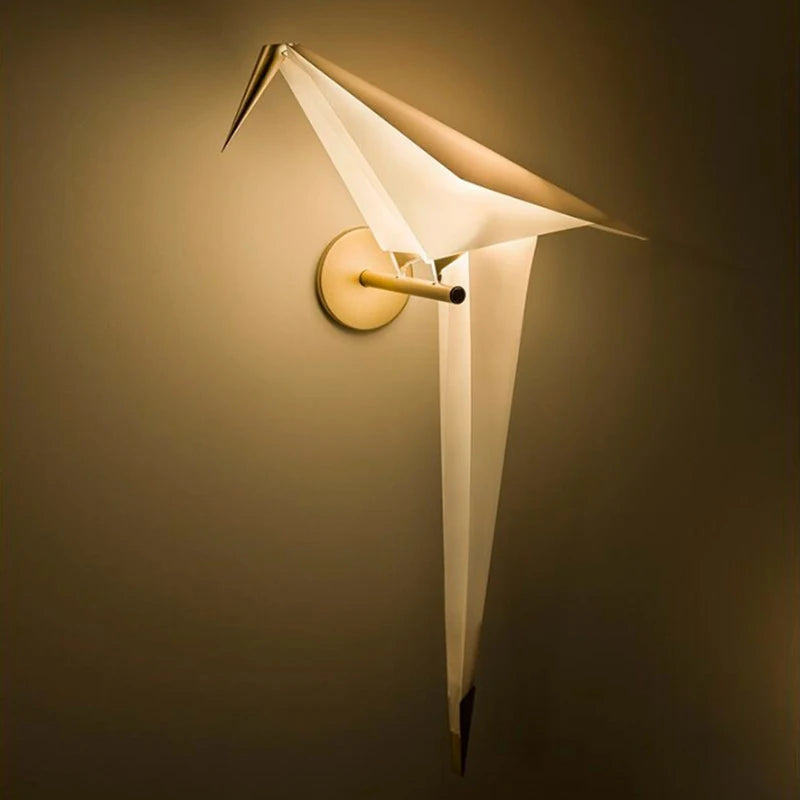 FeatherBeam Creative Avian-Inspired LED Wall Sconce for Modern Interiors