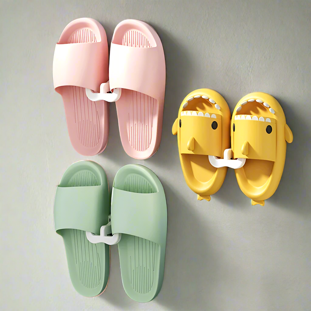 ShoeSmart Hands-Free Slipper Rack for Bathroom and Bedroom