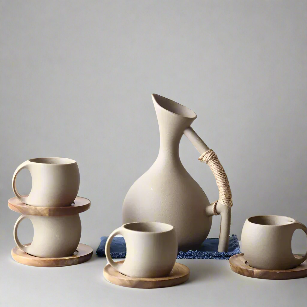 Ceramic Simplicity 1300ml High-Capacity Teapot for Effortless Pouring