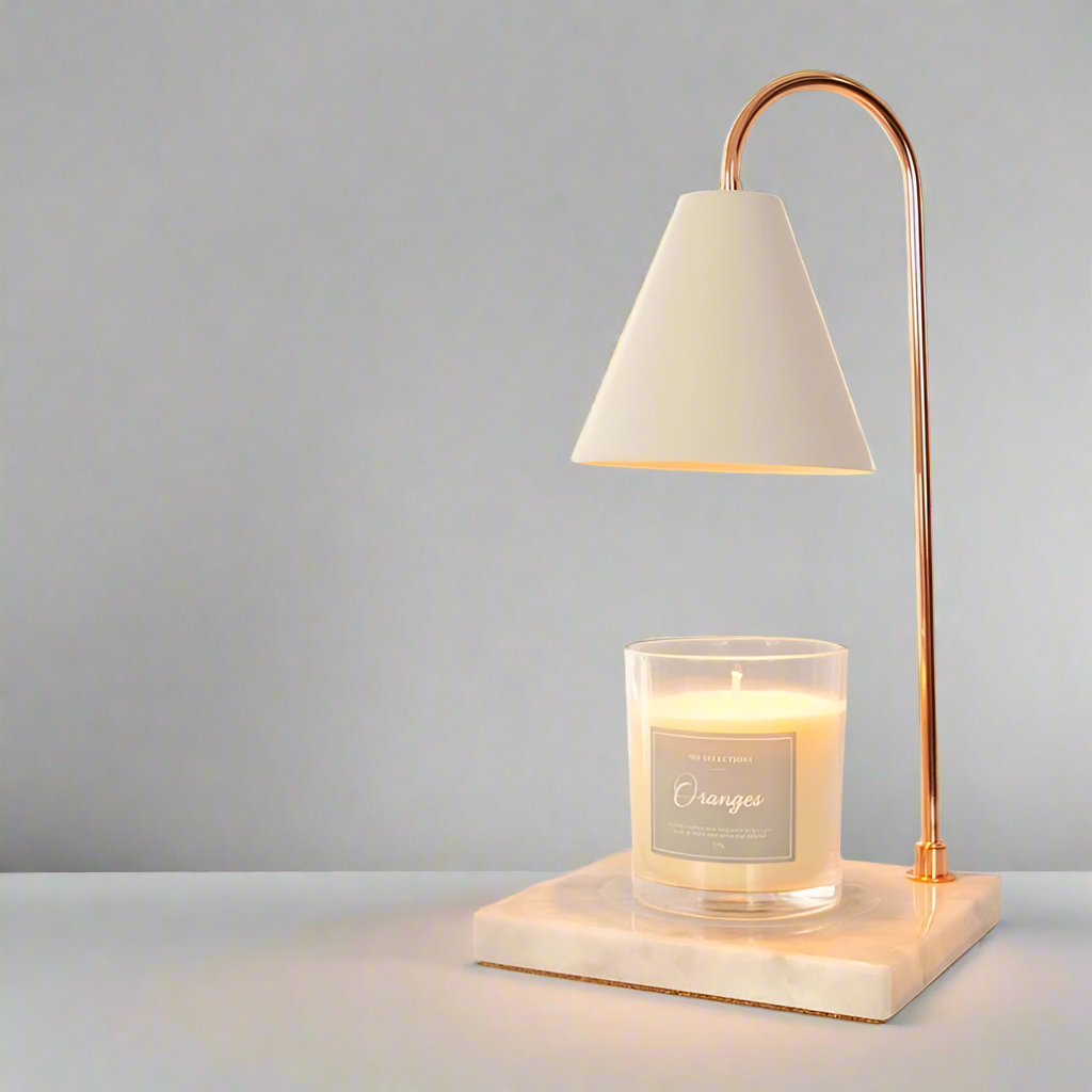 AromaGlow Flameless Wax Warmer and Bedside Lamp with Brightness Adjustment