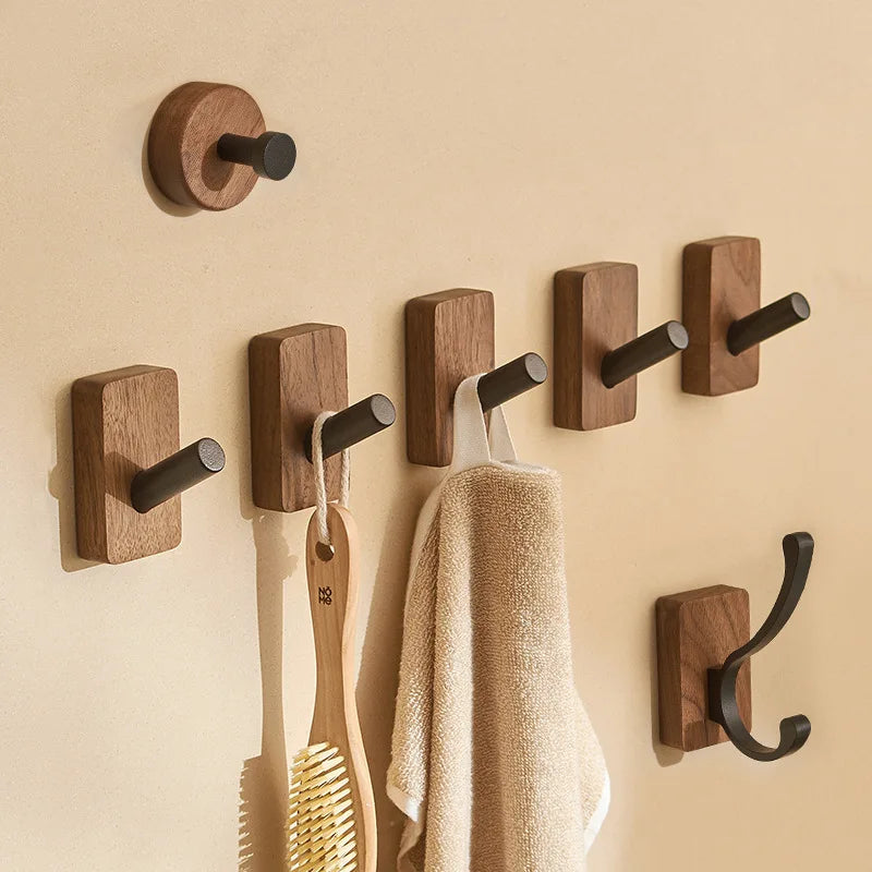 ElegantGrain Sleek Walnut Hangers for Sophisticated Eco-Chic Homes