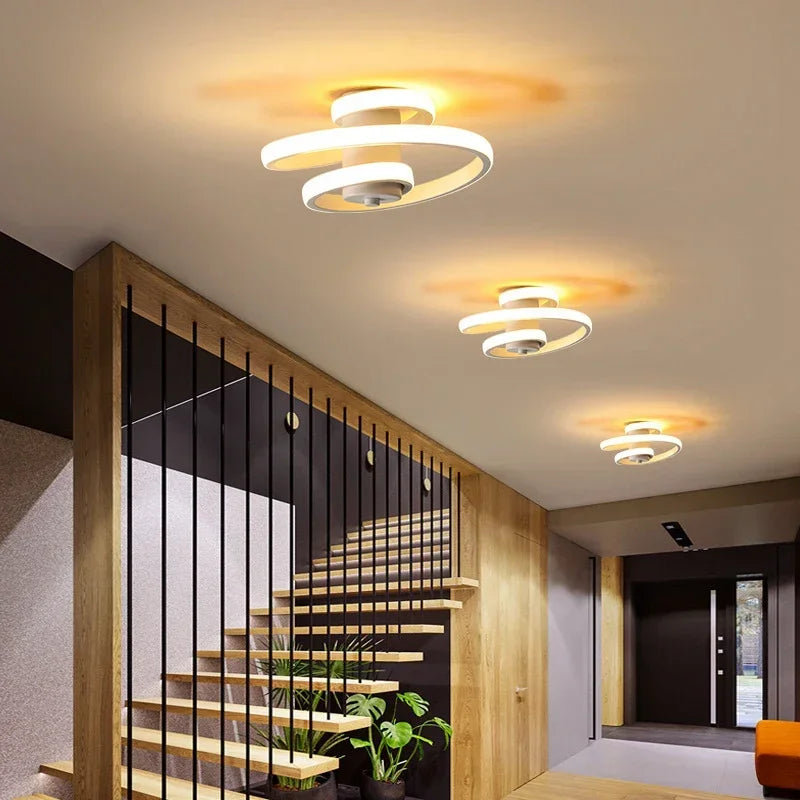 LuminaHelix Sleek & Contemporary 360° Spiral Ceiling Light