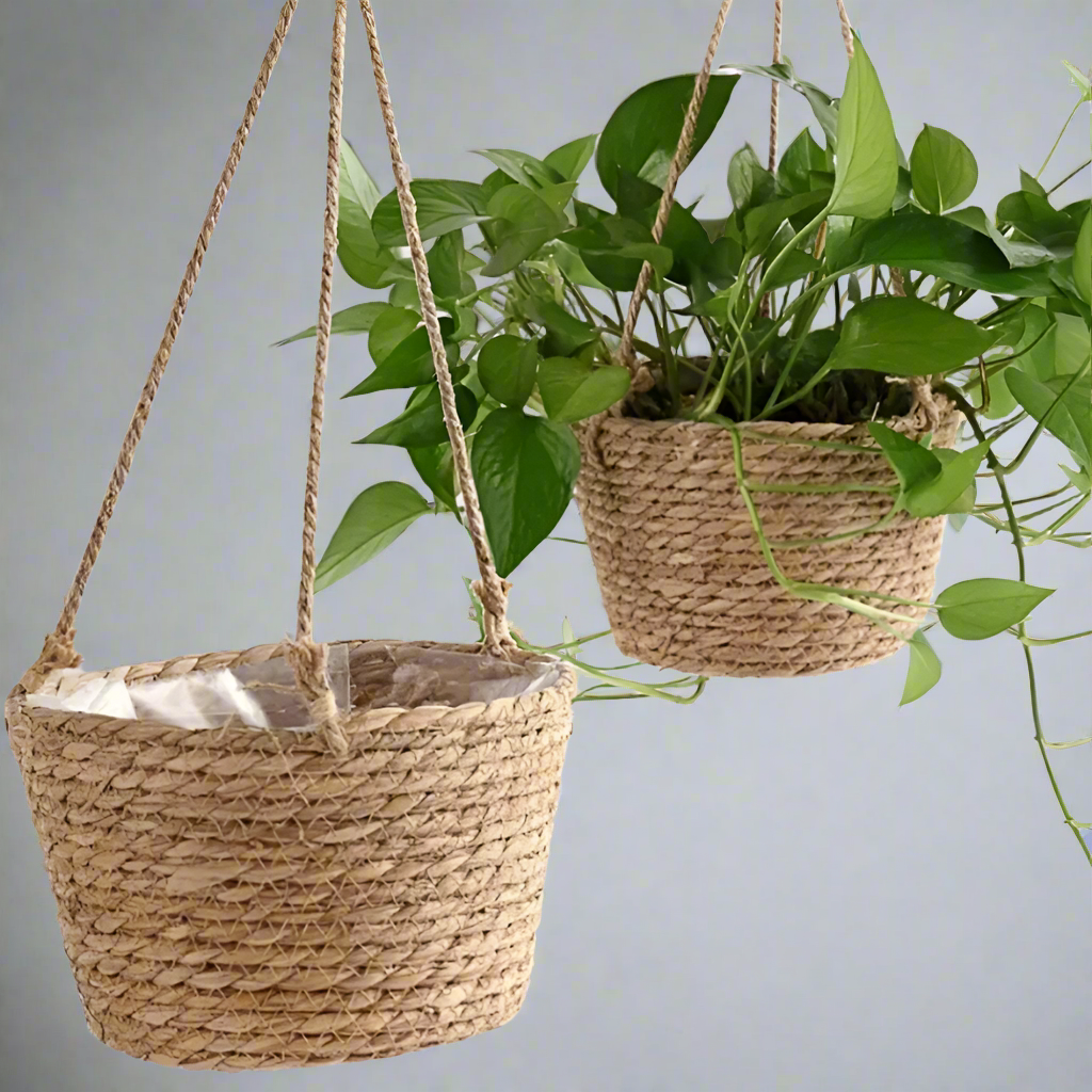 SkyGarden Weave Macramé Hanging Planter for Versatile Greenery Display