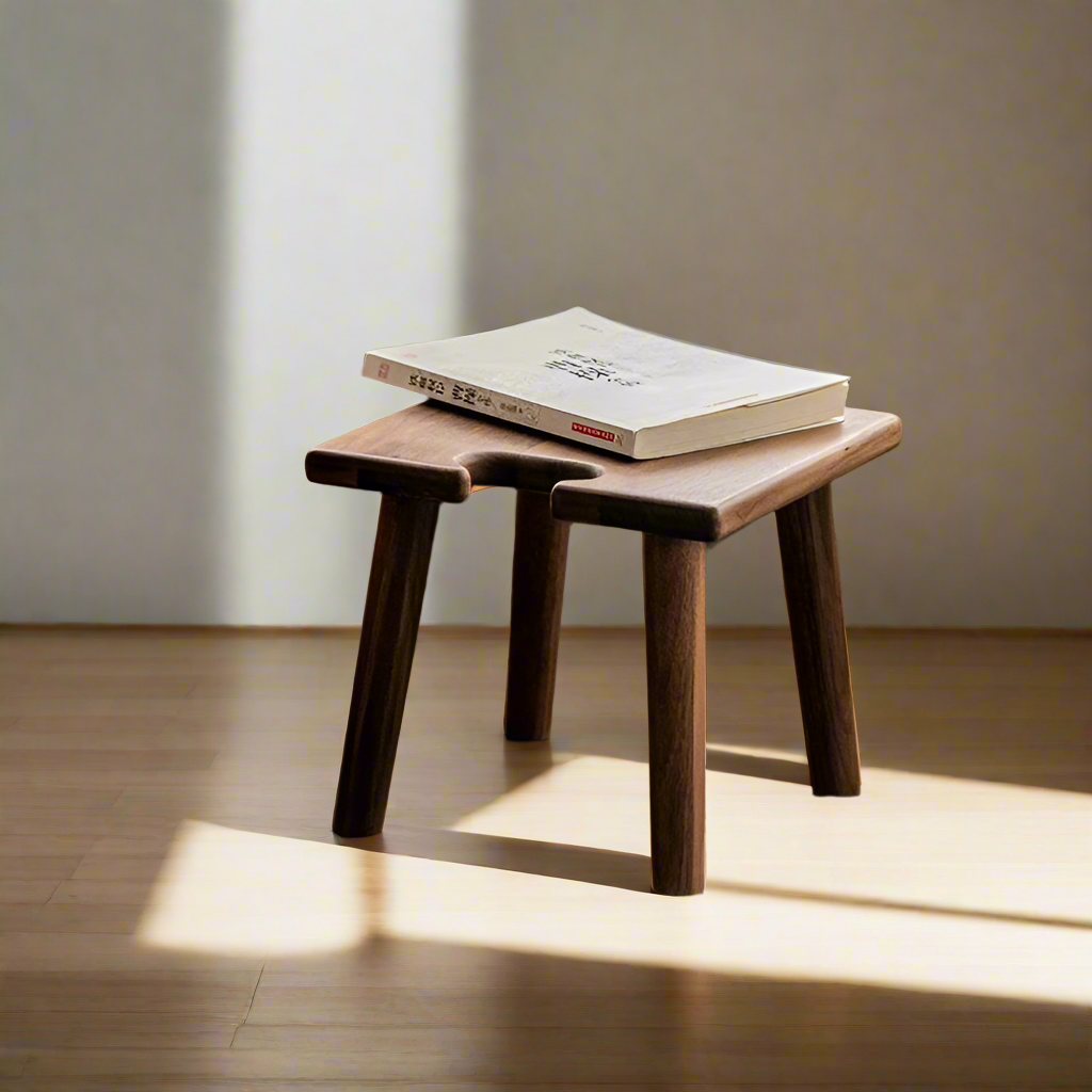 TimberTot Child-Friendly Wood Low Stool for Playful Interiors