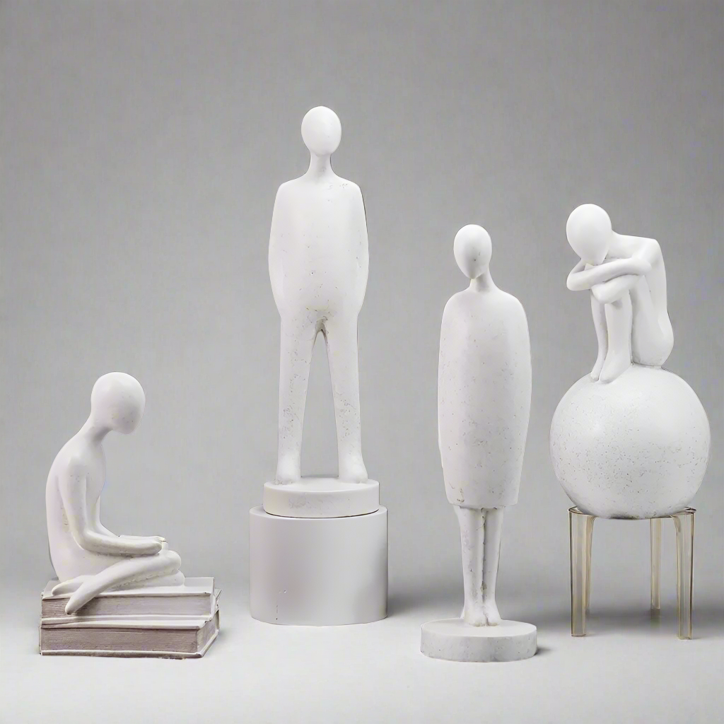 SilentSoul Contemporary Resin Sculptures for Thoughtful Home Styling