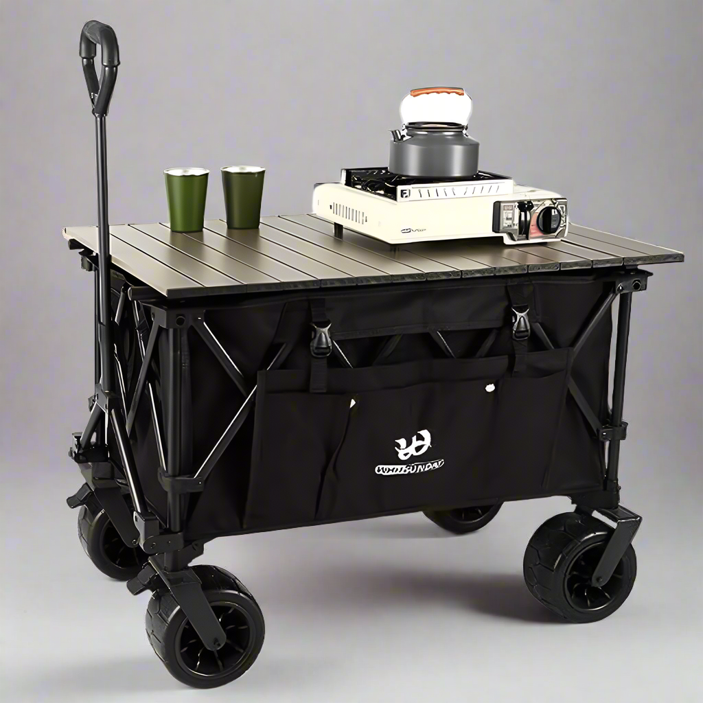 TerraGlide Multi-Terrain Collapsible Utility Wagon with Indoor Versatility