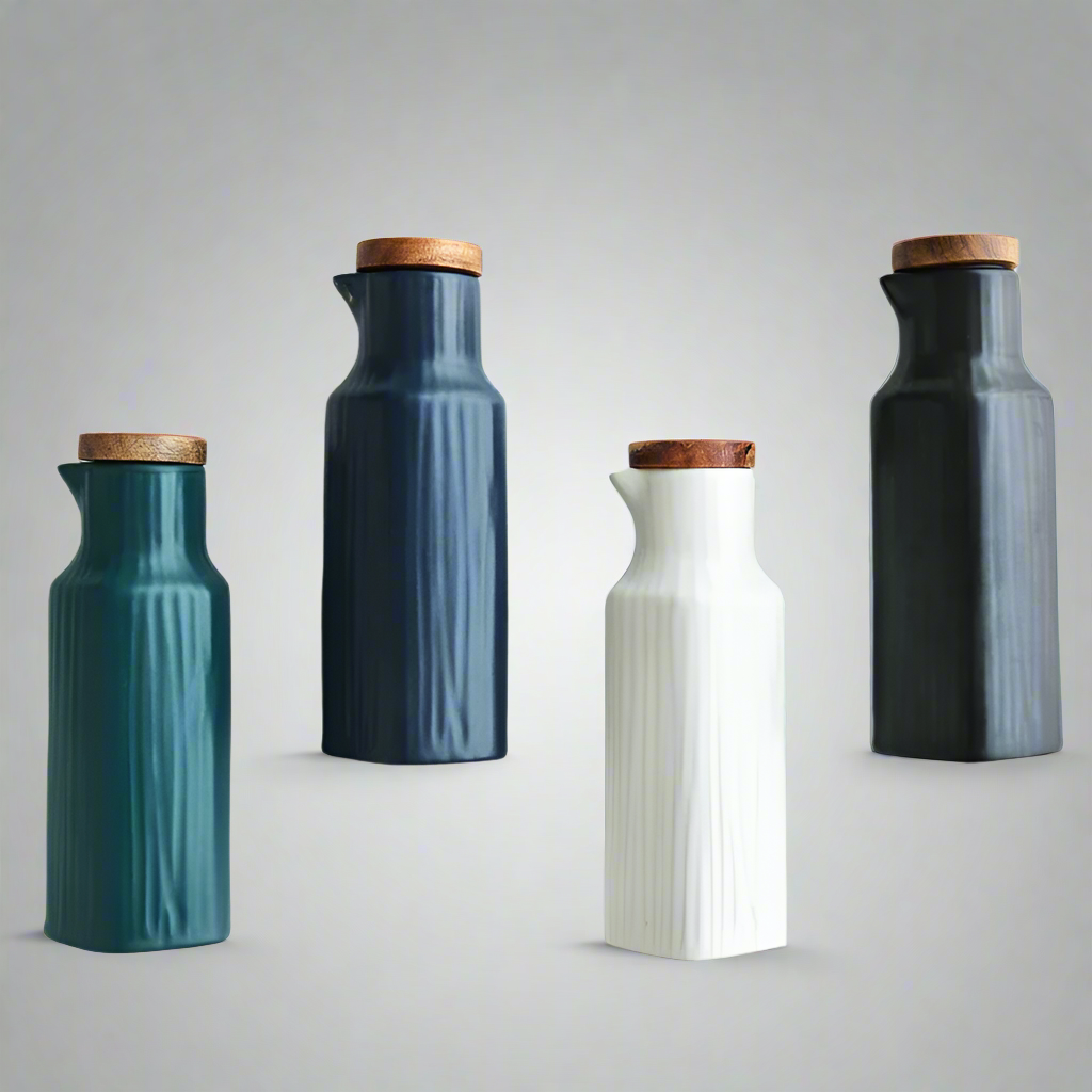 AngleFlow Precision-Pour Contoured Ceramic Cruet Collection