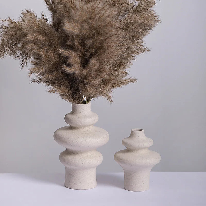 StackForm Organic-Shaped Ceramic Vase with Playful Contours