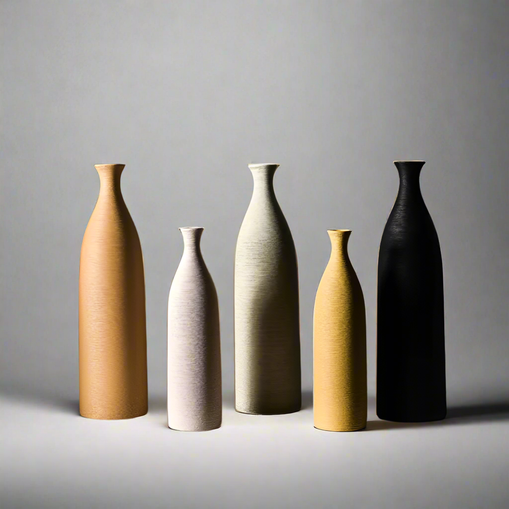 EssenceVase Refined Ceramic Bottles with Classic Contours