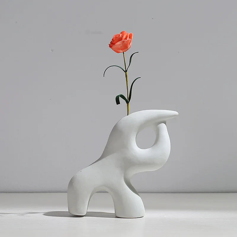 WhimsyForm Playful Ceramic Vase Sculptures for Artistic Spaces