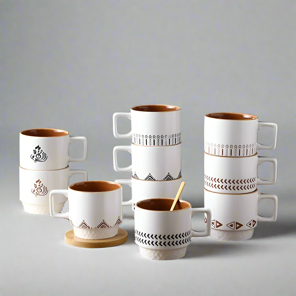 StackSip Zen Premium Stackable Japanese-Inspired Ceramic Drinkware