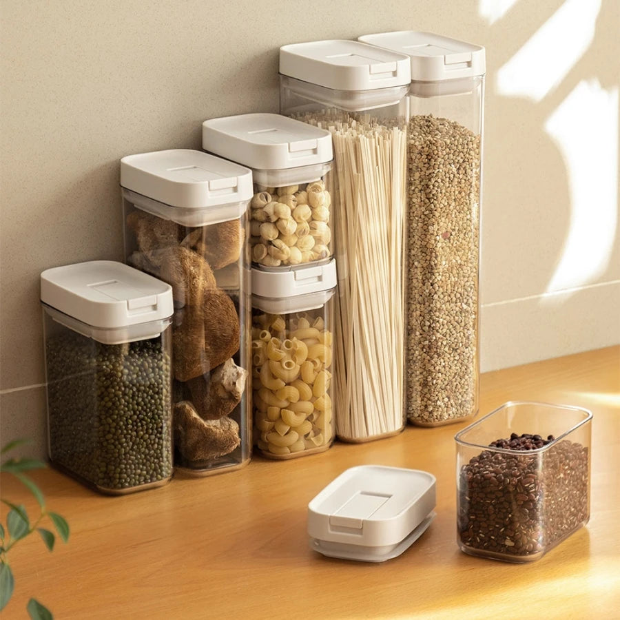 FreshKeep Eco-Stack: Sustainable Airtight Food Preservation System