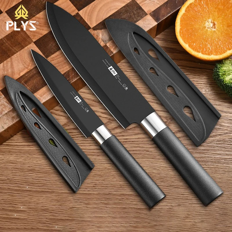 UmbraEdge Professional-Grade Black Blade Culinary Knives