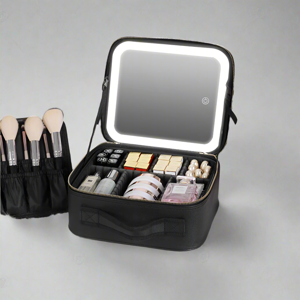 LumiCase Fashion-Forward LED Cosmetic Case for On-the-Go Beauty