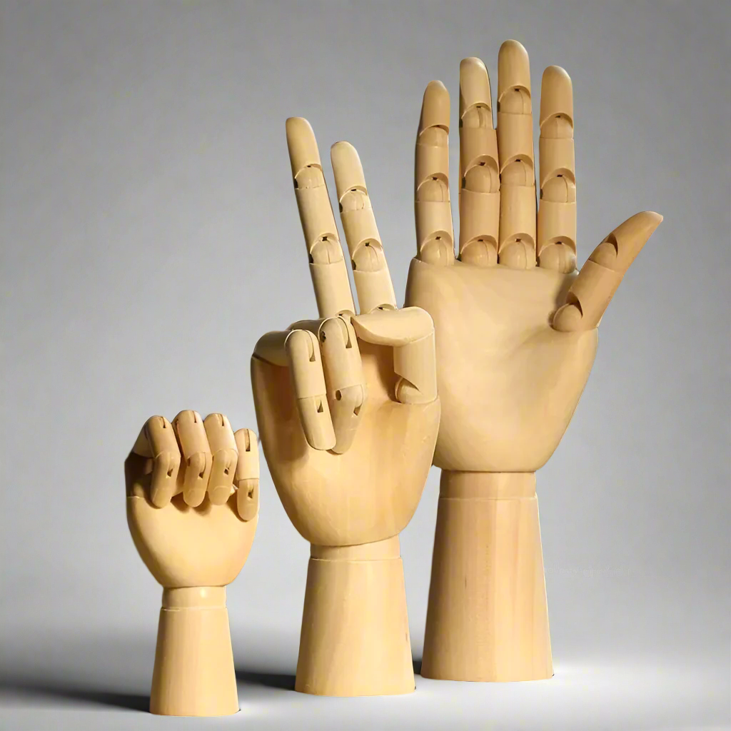 ArticulatedArtistry Creative Adjustable Wooden Hand Model