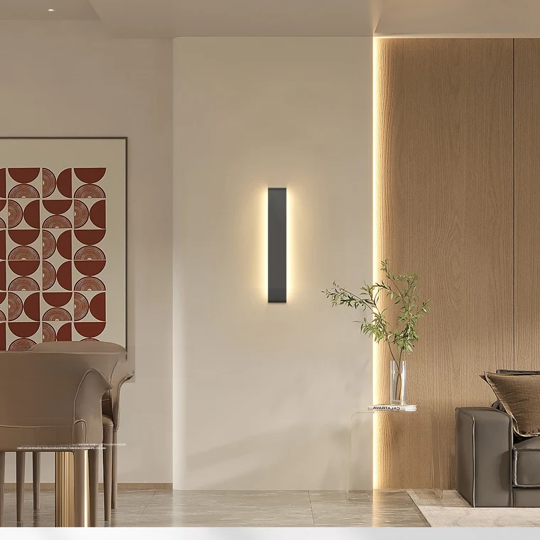 Sleek Illuminator Modern Bidirectional Black Wall Light for Versatile Indoor Spaces